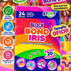 Block iris oficio 24 hojas STODY
