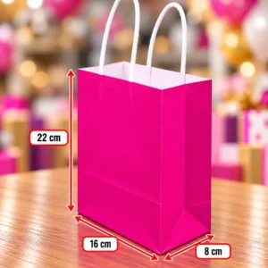 Bolsa de regalo #2 Fucsia 22X16X8 CM