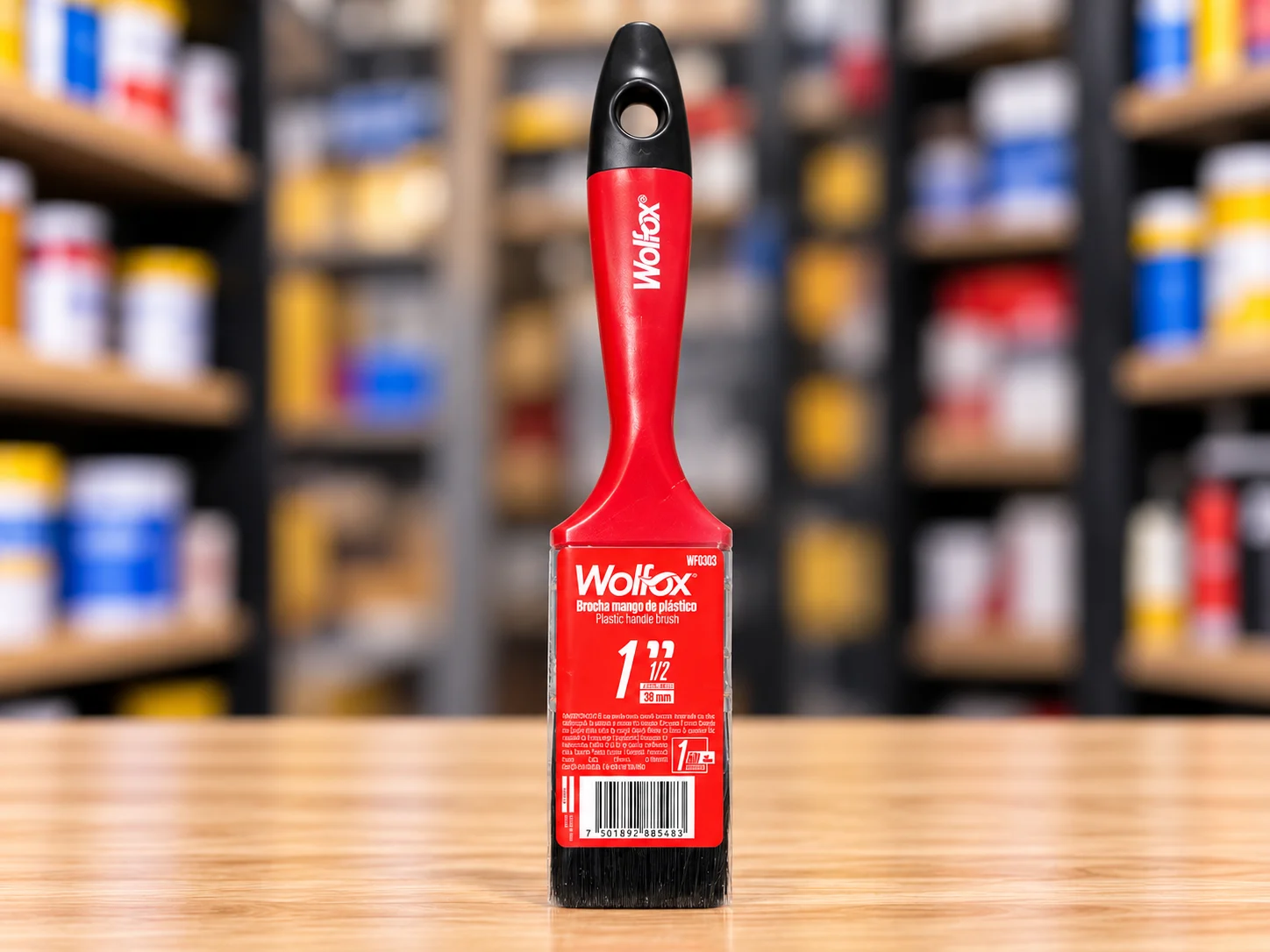 Brocha plastica 1" 1/2 Wolfox