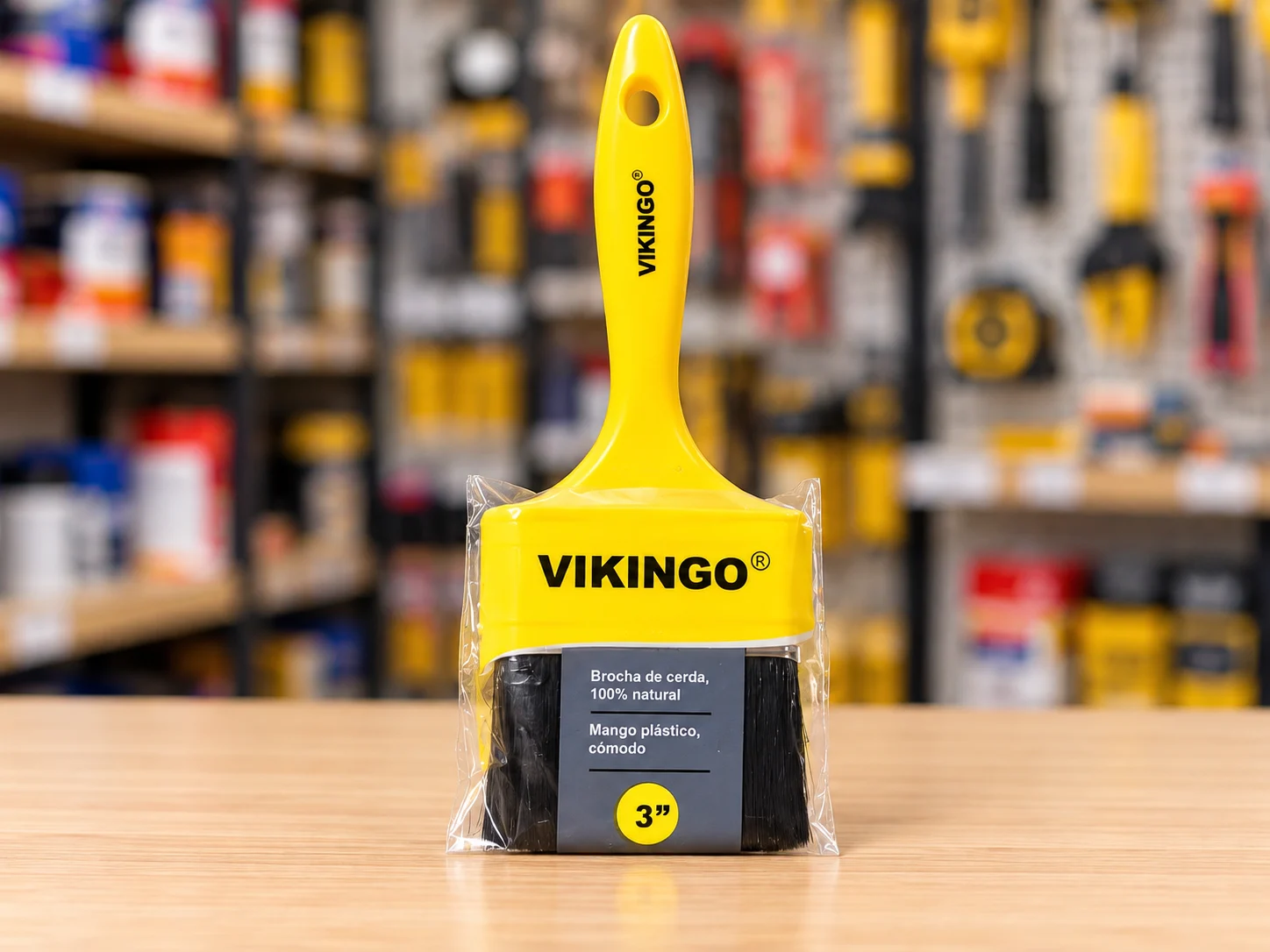 Brocha Plastica 3" Vikingo