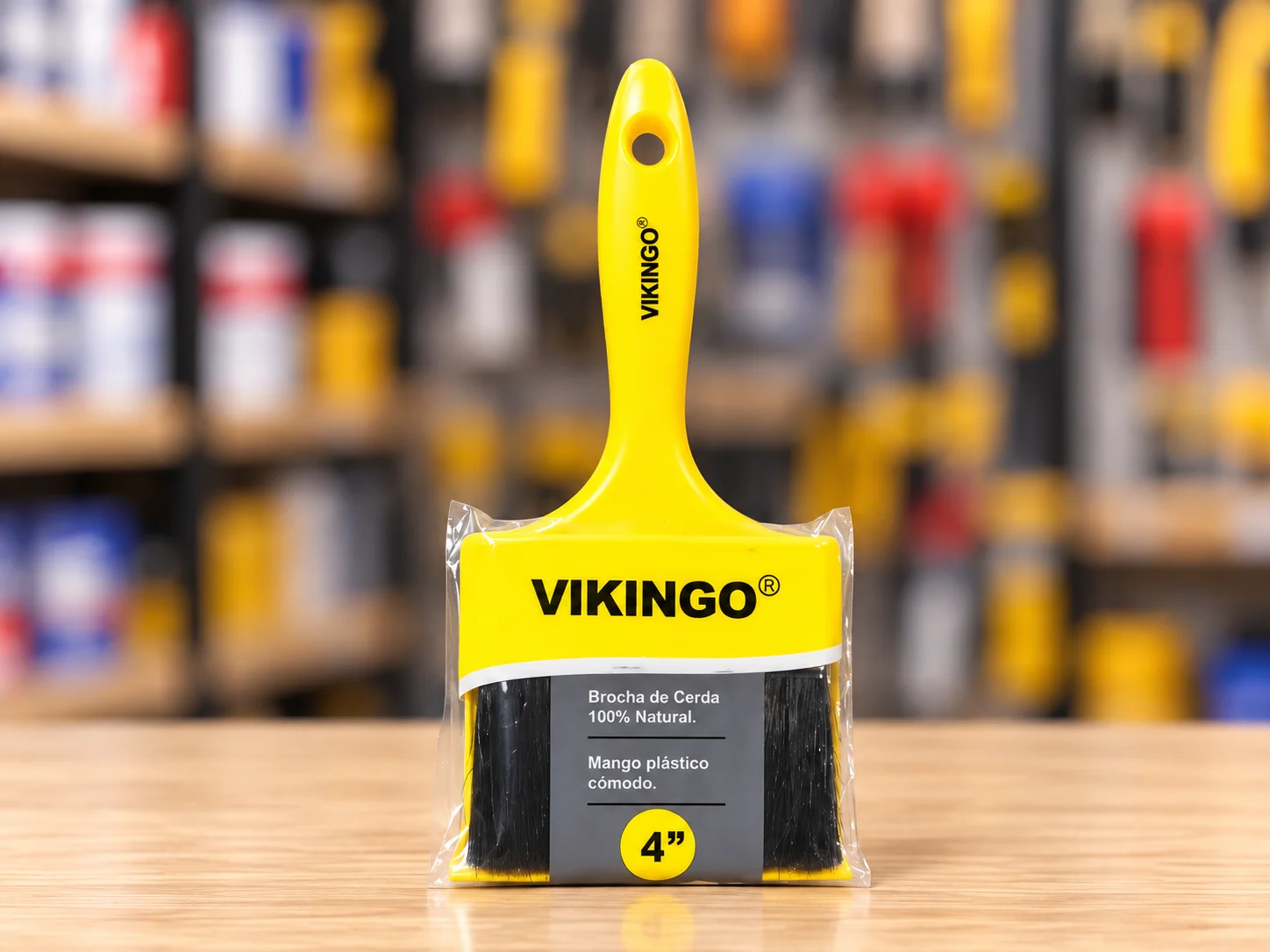 Brocha Plastica 4" Vikingo