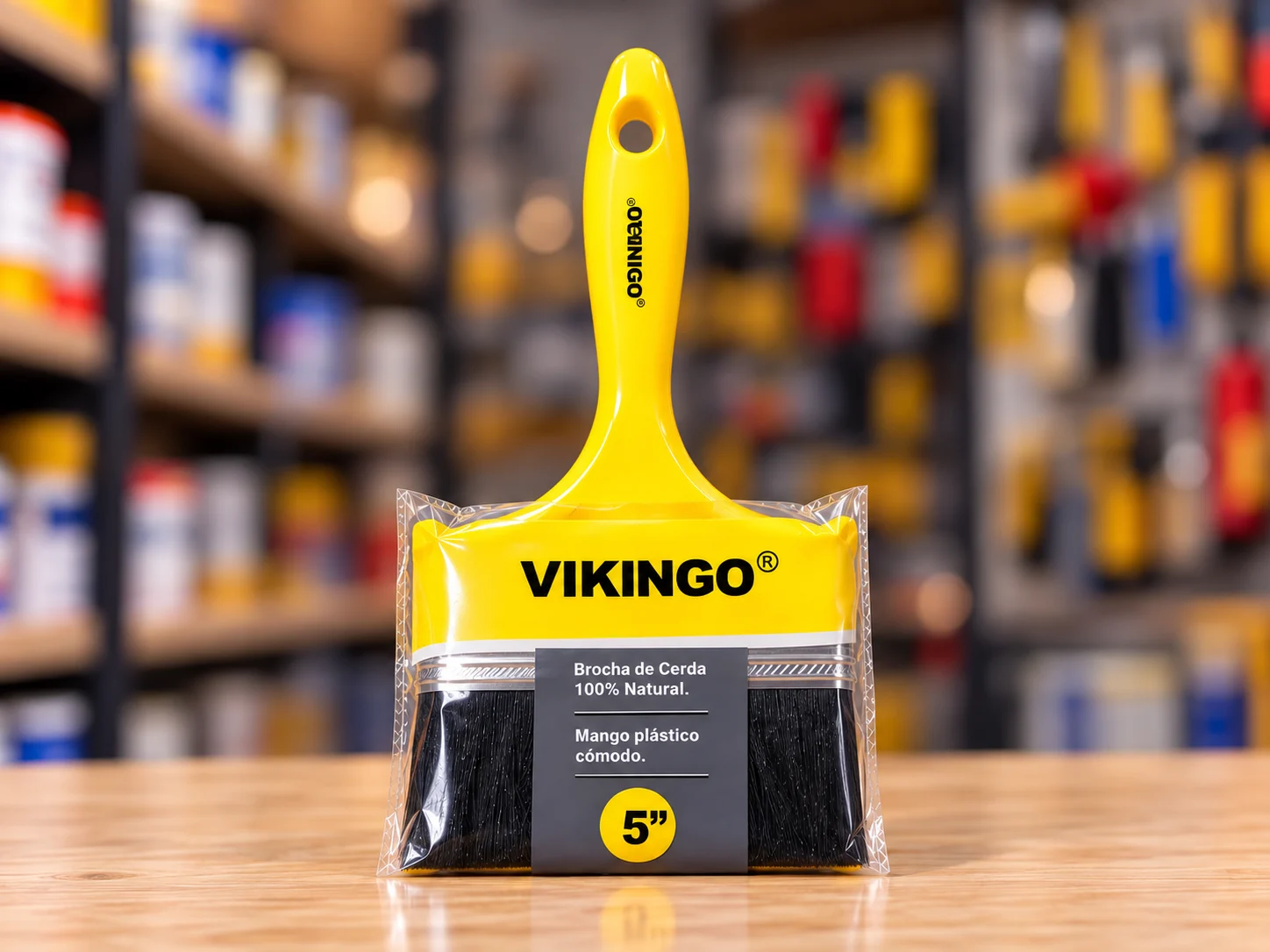 Brocha Plastica 5" Vikingo