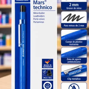 Caja 10 portaminas universal plastico 2mm Staedtler