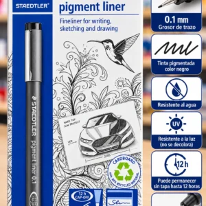 Caja 10 rapidografo desechable Staedtler 0.1