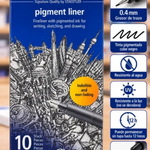 Caja 10 rapidografo desechable Staedtler 0.4