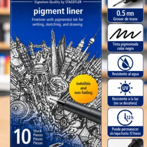 Caja 10 rapidografo desechable Staedtler 0.5