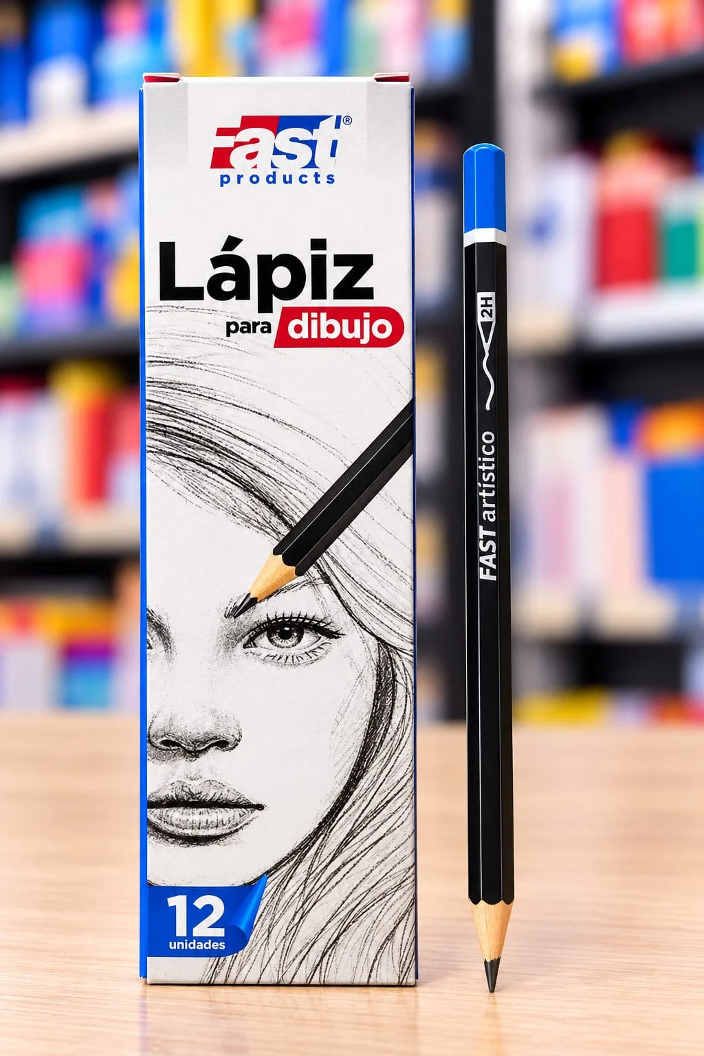 Caja 12 lapiz tecnico Fast 2mm 2H