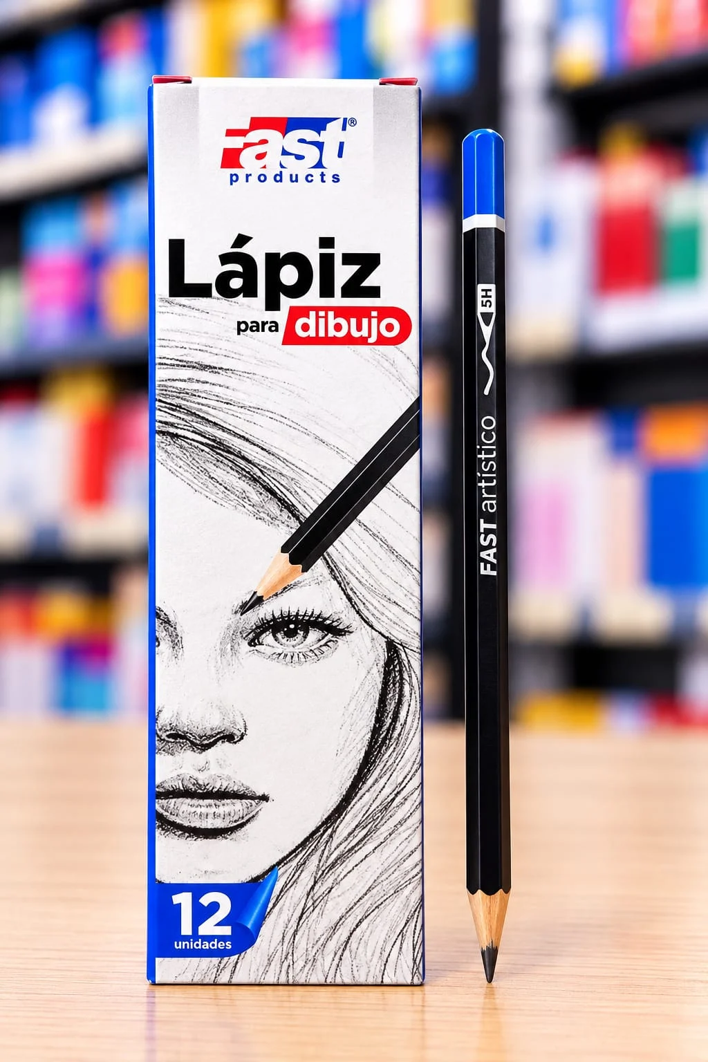 Caja 12 lapiz tecnico Fast 2mm 5H