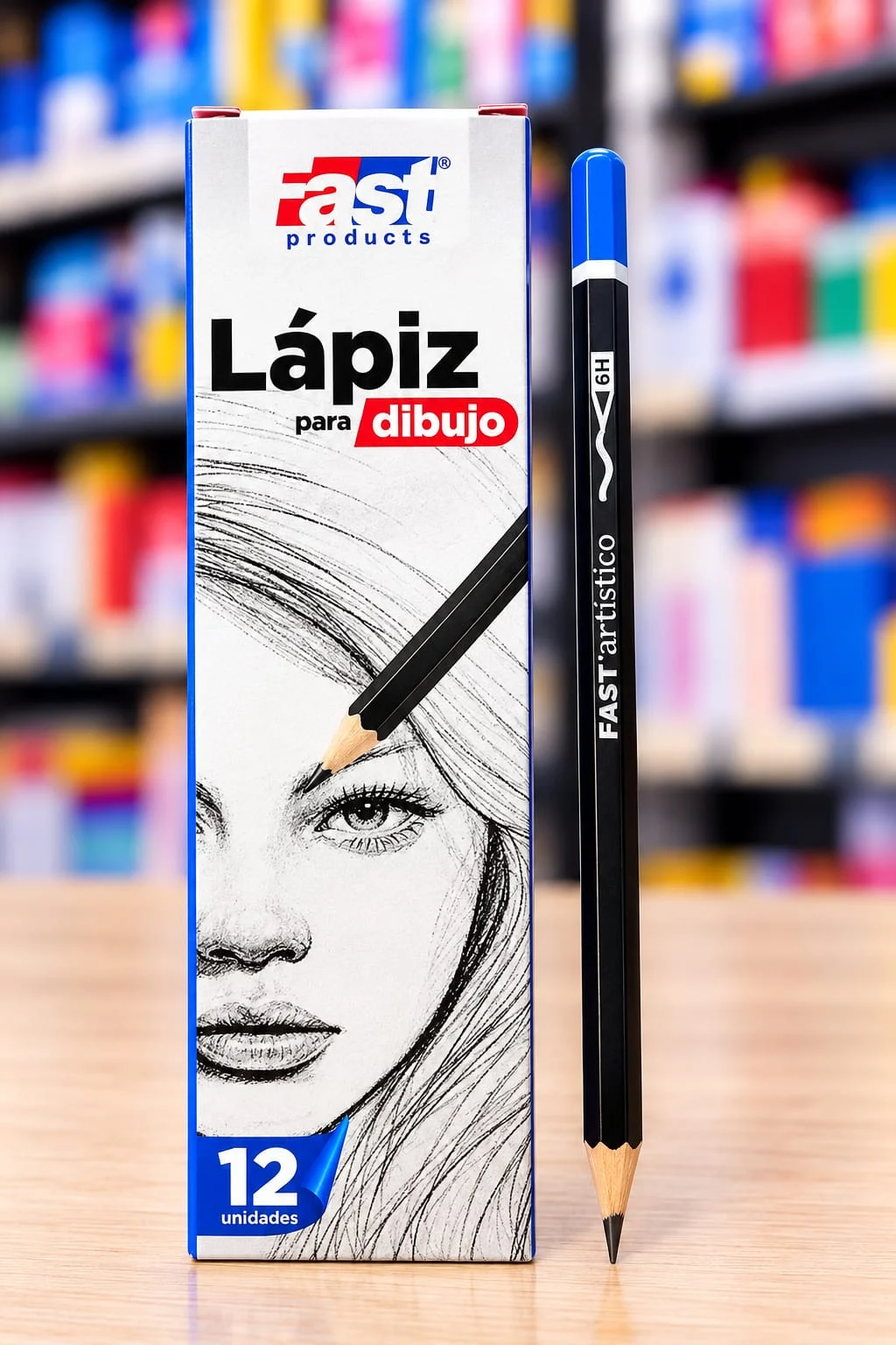 Caja 12 lapiz tecnico Fast 2mm 6H