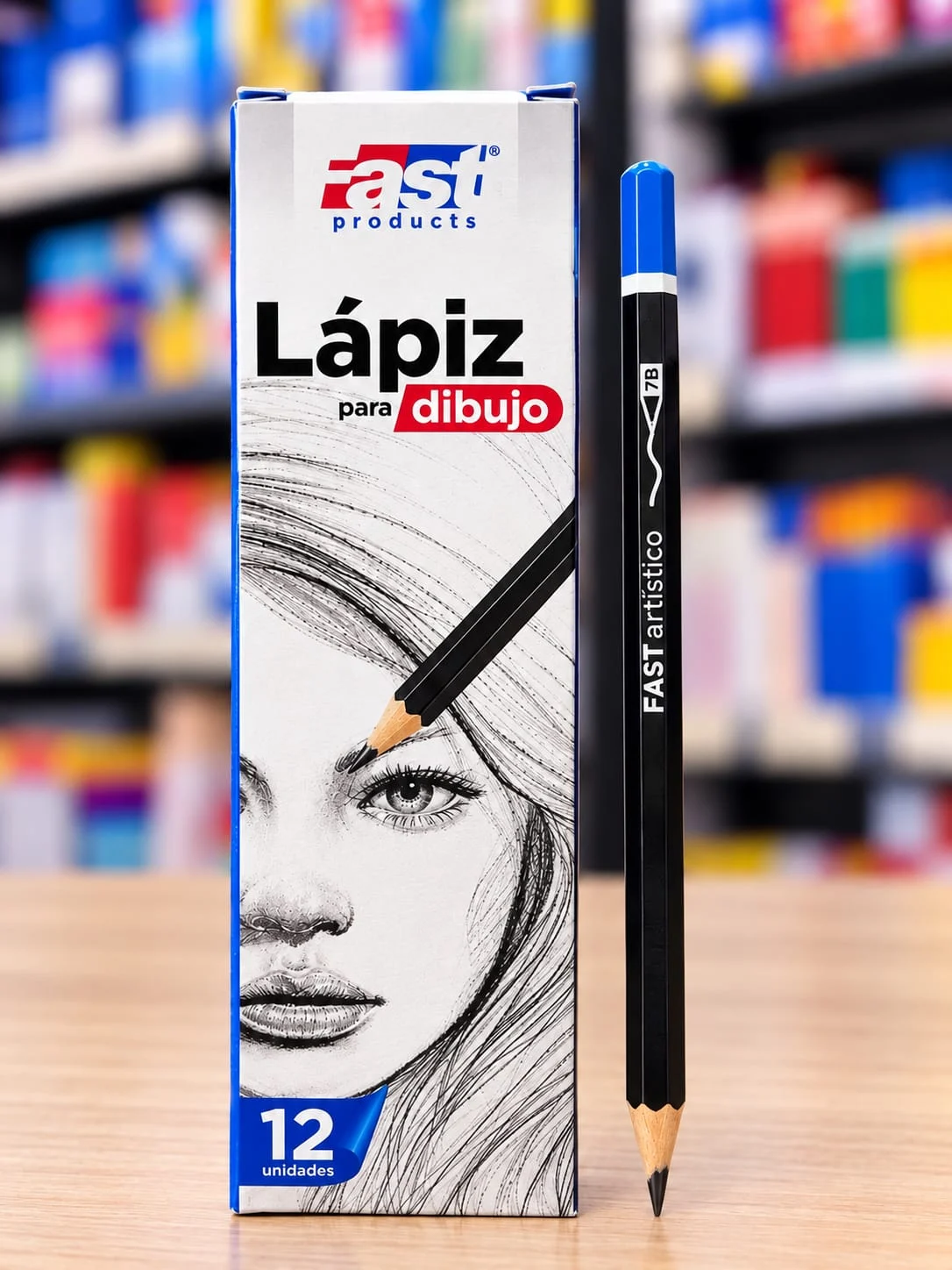 Caja 12 lapiz tecnico Fast 2mm 7B