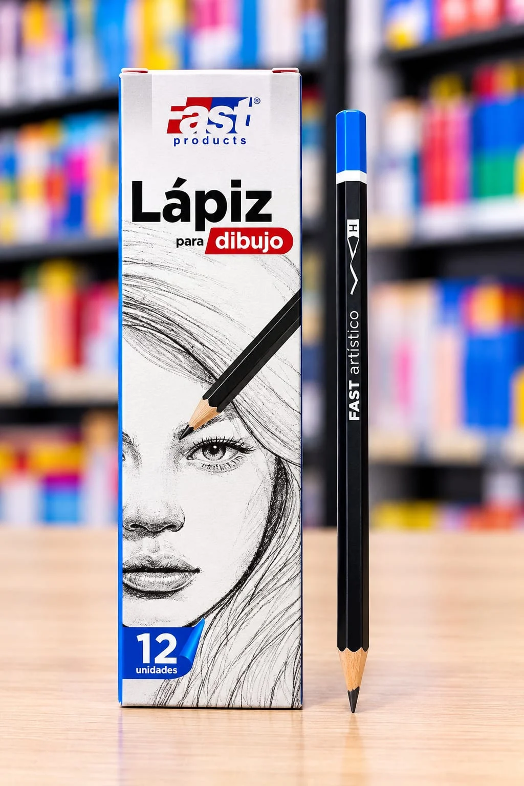 Caja 12 lapiz tecnico Fast 2mm H