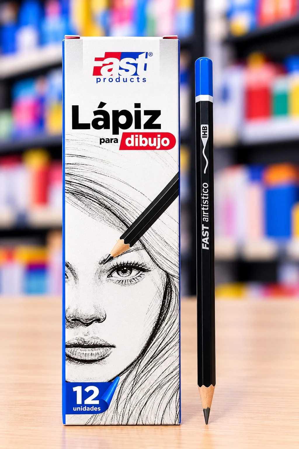 Caja 12 lapiz tecnico Fast 2mm HB