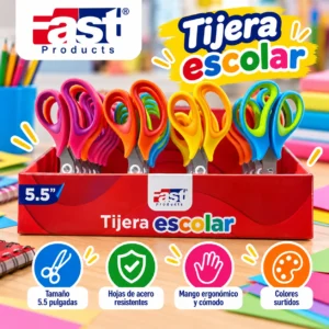 Caja 24 Tijera escolar 5.5 Fast