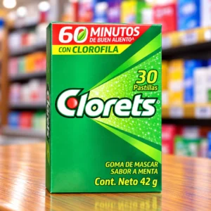 Chicle clorets sabor menta