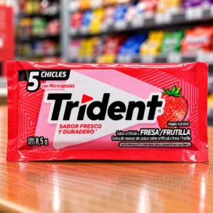 Chicle trident fresa