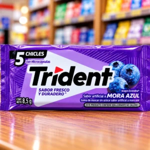 Chicle trident mora azul