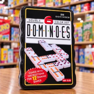 Domino en caja de metal