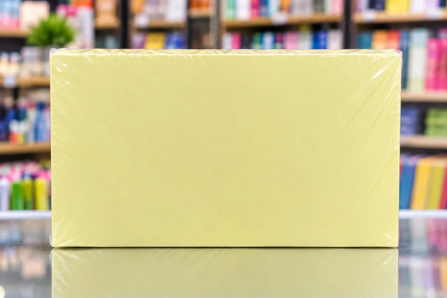 Ficha bibliografica liso amarrillo 5*8 x ciento