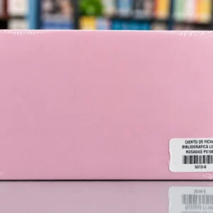Ficha bibliografica liso Rosada 5*8 x ciento