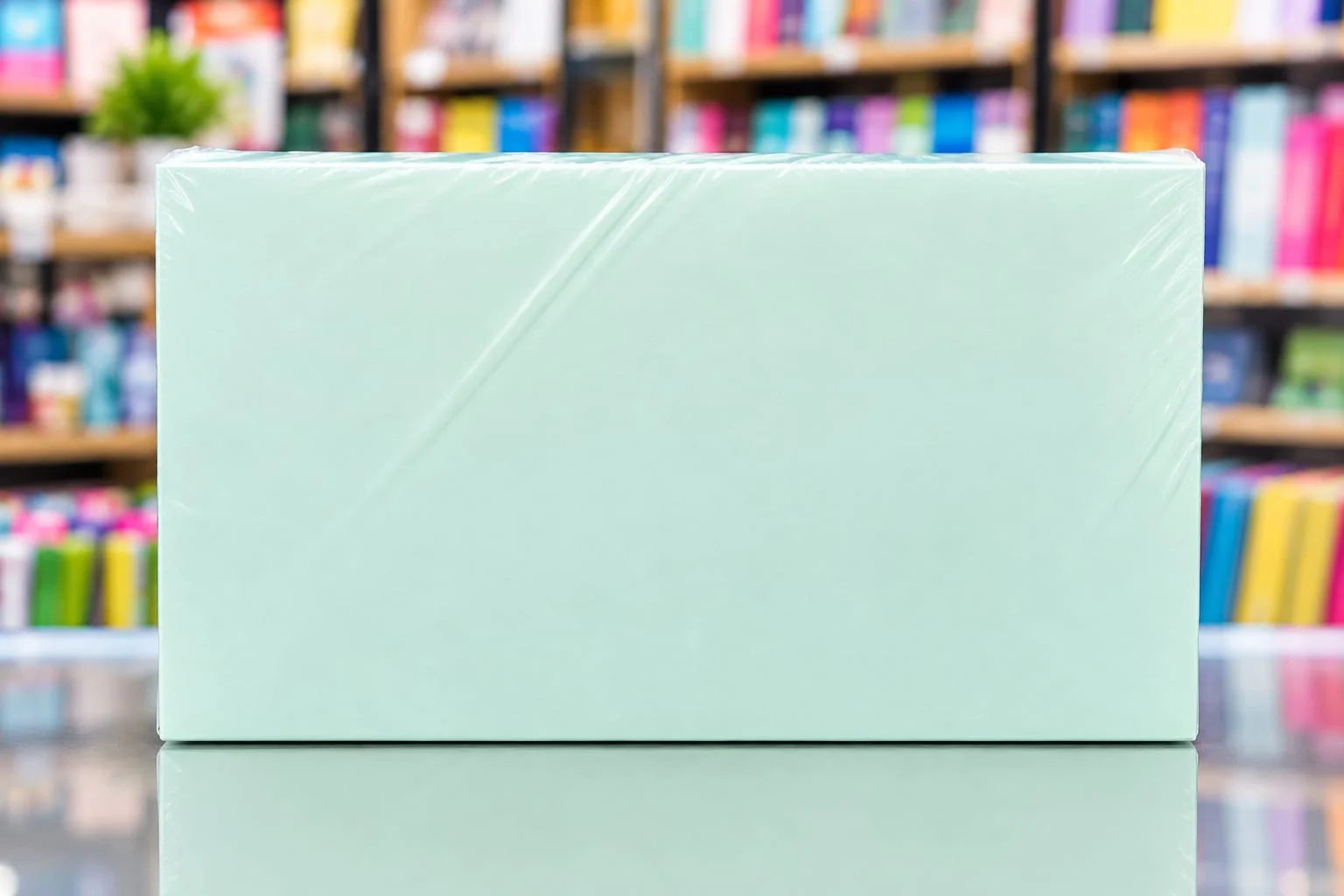 Ficha bibliografica liso verde 5*8 x ciento