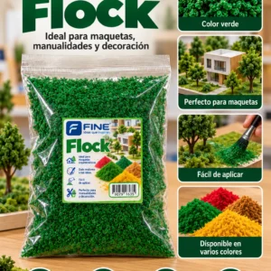 Flock verde Fine