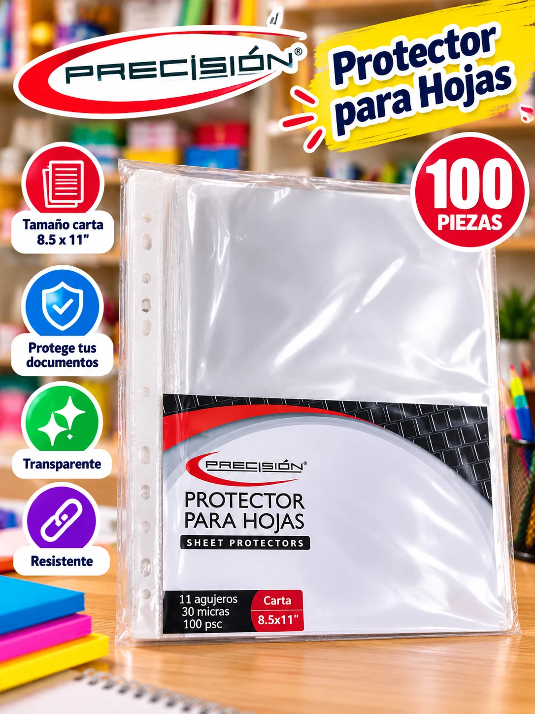 Fundas / protector hojas carta Precision