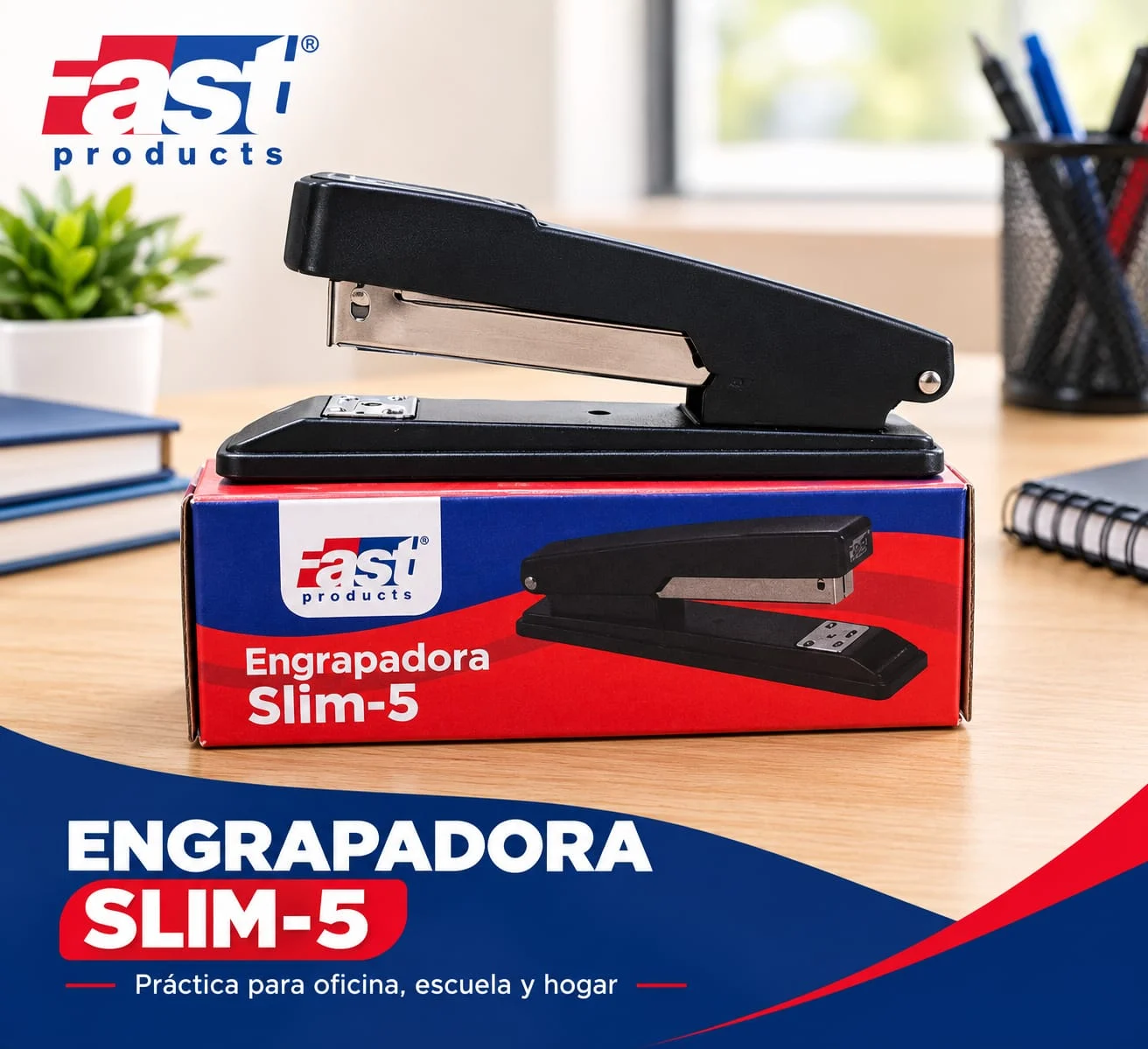 Grapadora Fast Slim-5 Metal 26/6