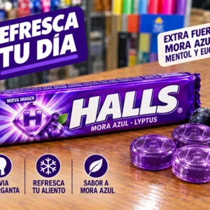 Halls mora azul