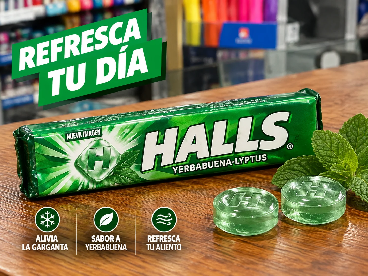 Halls yerbabuena