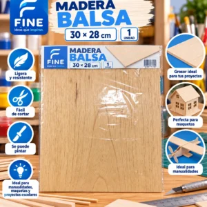 Madera balsa hoja