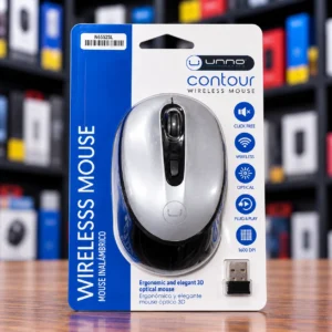 Mouse UNNO Inalambrico plateado MS6528SV
