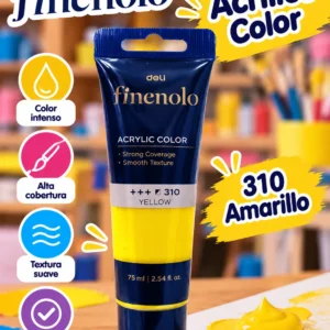 Pintura acrilica Finenolo Amarillo 75ml