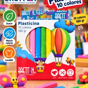 Plasticina 10 colores Bretton