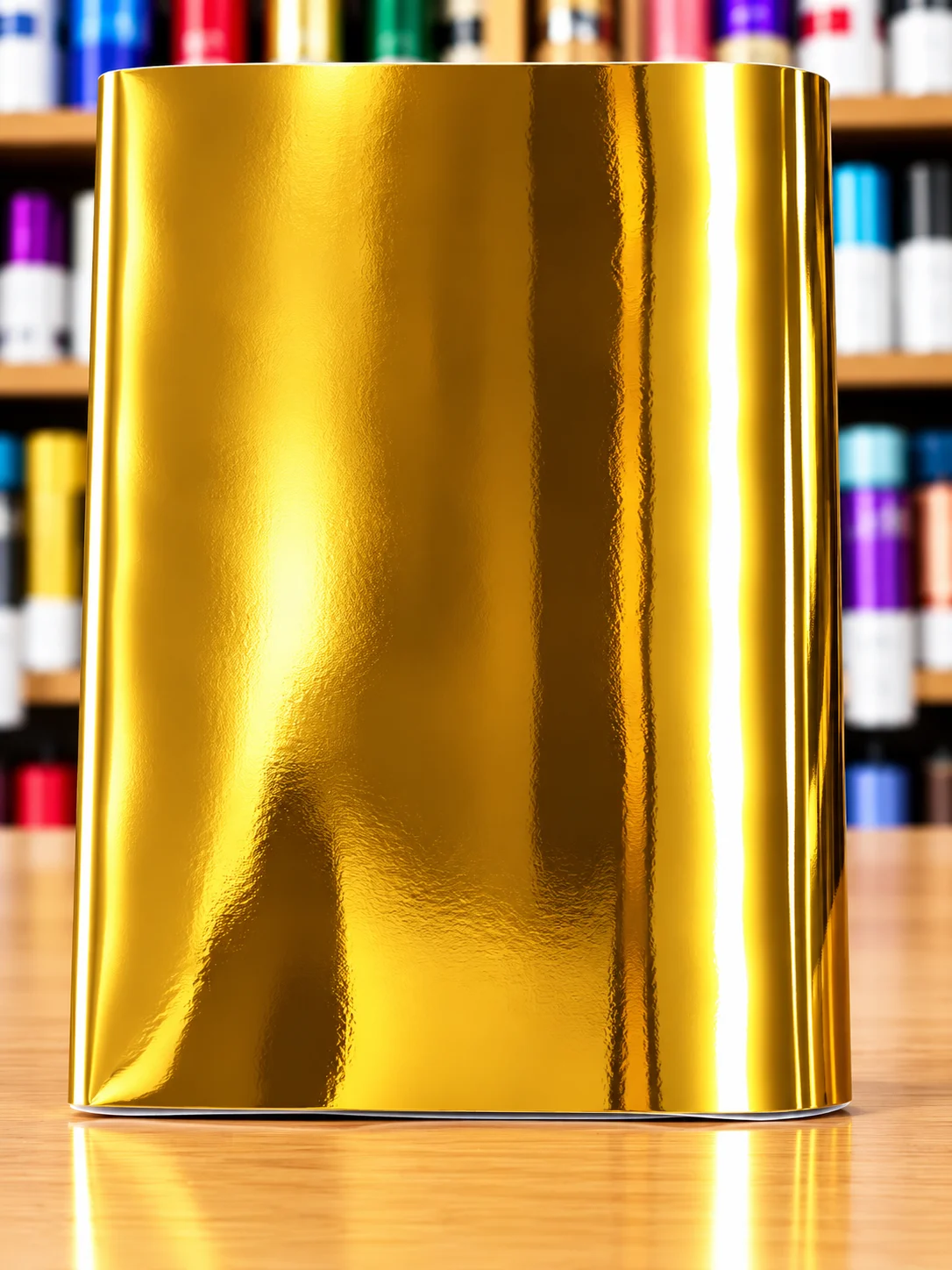 Pliego papel esmaltado 80g. 50x70cm Dorado