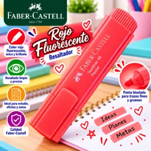 Resaltador durazno pastel Faber castell