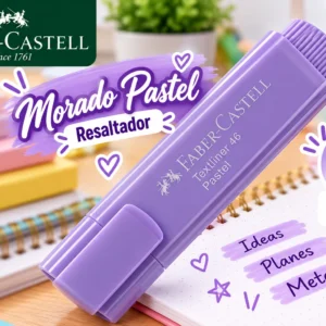 Resaltador lila pastel Faber castell