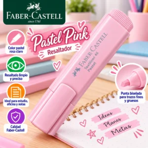 Resaltador Pastel rosa claro Faber Castell