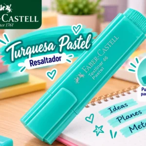 Resaltador turquesa pastel Faber castell