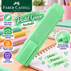 Resaltador verde claro pastel