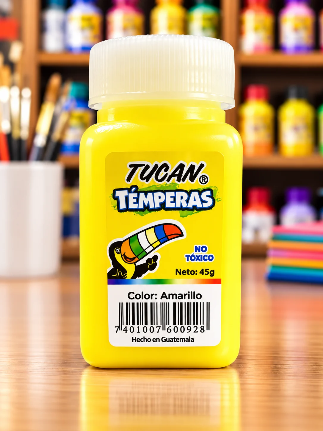 Tempera frasco 45g. AMARILLO Tucan