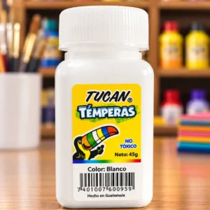 Tempera frasco 45g. BLANCO Tucan