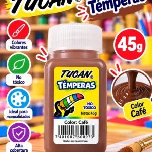 Tempera frasco 45g. CAFE Tucan
