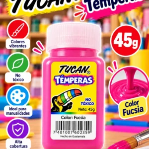 Tempera frasco 45g. FUSCIA Tucan