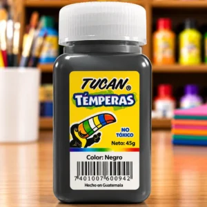 Tempera frasco 45g. NEGRO Tucan