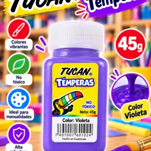 Tempera frasco 45g. VIOLETA Tucan